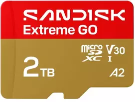Atminties kortelė Karta SanDisk Extreme GO Micro SDXC 2 TB Class 10 UHS-I/U3 A2 V30 (SDSQXGN-2T00-GN6MN)