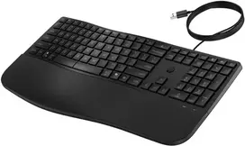HP 485 Comfort laidinė klaviatūra, viso dydžio (100 %), laidinė, USB, membraninė, juoda