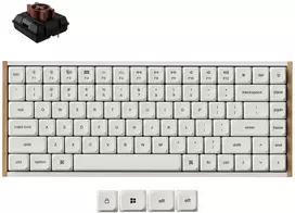 Klaviatūra žaidimams Keychron K3U-Q3Z 75% Milk POM Brown Switch 8K