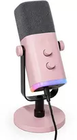 Fifine Microphone Fifine AM8P AMPLIGAME USB/XLR RGB mikrofon dynamiczny studyjny rožinė