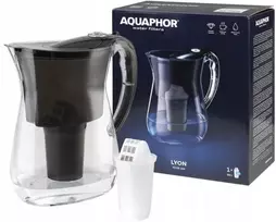 Filtravimo ąsotis Aquaphor Lyon 3,8 l juoda + filtras A5
