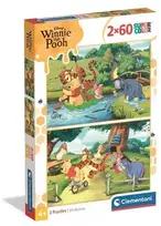 Clementoni CLE dėlionė 2x60 Mikė Pūkuotukas 100 24838