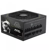 MSI MAG A1000PLS PCIE5 EU Juodas Embossed Cable 1000W Full-Modular Platinum ENFR Color Box Wooden Pallet 120M