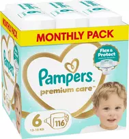 Pampers Pampers Premium Care 6, 13-18 kg, 116 vnt.
