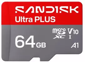Atminties kortelė SANDISK Ultra PLUS Micro SD 64GB UHS-I atmintis