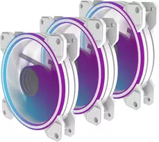Wentiliatorius PREYON Eagle Eye 120 PWM ARGB 3 vnt. rinkinys Baltas