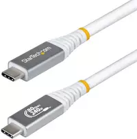 Kabelis USB StarTech USB4 USB-C 50 cm 80Gb/s Thunderbolt 4 DP 2.1 240W Baltas (CC50CM80GUSB4CABLEW)