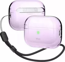 Elago AirPods Pro 2 Nylon Strap TPU Shell dėklas - etui su paskiem do AirPods Pro 2 šviesiai violetinė