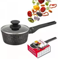 Klausberg Marmurinis puodas 16 cm su dangčiu Indukcinės dujos Nelipnus 1,2L KB7986