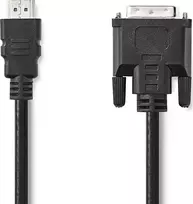 Nedis AV adapteris Nedis CCGL34800BK20 laido adapteris 2 m HDMI Type A (standartinis) DVI-D Juodas