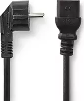 Nedis CEGL10300BK20 maitinimo laidas, maitinimo laidas, juodas, 2 m, C tipo maitinimo kištukas IEC C19