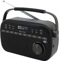 Nešiojamasis radijas Soundmaster DAB280 analoginis ir skaitmeninis, juodas