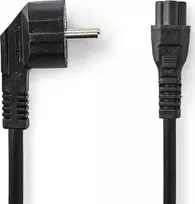 Nedis maitinimo kabelis Nedis CEGL10100BK30 maitinimo kabelis juodas 3m F tipas IEC C5 maitinimo kištukas