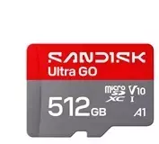 Atminties kortelė SanDisk Ultra GO Micro SDXC 512GB Class 10 UHS-I/U1 A1 V10 (SDSQUGN-512G-GN6MN)