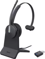 Yealink WH64 Hybrid Mono with Charging Stovas Ausinės Laisvų rankų įranga Bevielis Su lankeliu Biuras / skambučių centras Mikro USB Bluetooth Juoda
