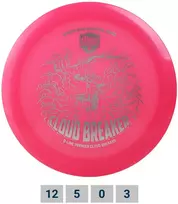 Pink Diskgolfo diskas Distance Driver Q-LINE PREMIER Cloudbreaker Gannon Buhr Signature Rožinė