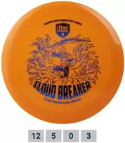 Orange Diskgolfo diskas Distance Driver Q-LINE PREMIER Cloudbreaker Gannon Buhr Signature Oranžinis