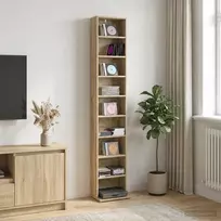 CD spinta Sonoma ąžuolas 33 x 23,5 x 175 cm Apdirbta mediena