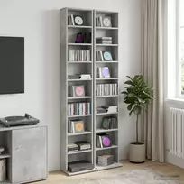 CD spinta 2 vnt. Betono pilka 33 x 23,5 x 175 cm