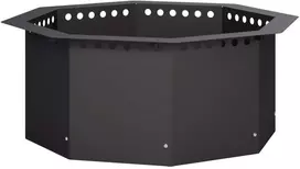 Laužavietės žiedas Juoda 60 x 60 x 25 cm Plienas