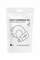 By Samsung Travel adapter (TA800) (with Type-C to Type-C cable), Juodas
