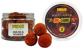 Boiliai Meus Big Game Pop Up 18mm - Squid & Scopex