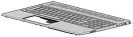 HP Pozostałe priedai do laptopów Housing base + klaviatūra Belgijski Klaviatūros apšvietimas (Pavilion 15)