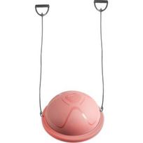 Balansavimo pagalvė inSPORTline Dome Compact su pasipriešinimo gumomis - Rožinė
