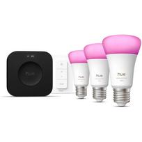 Philips Hue pradžios rinkinys 8720169374508, 3x E27 LED, 1100 lm, 220-240V, Bluetooth/Zigbee, balta ir spalvota šviesa