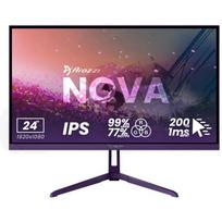 Arozzi Nova AZ-NO-24T1K200-PP, 24" IPS FHD monitorius, 1920x1080, 200Hz, 1ms, 300 cd/m², HDMI, DisplayPort, VESA, garsiakalbiai