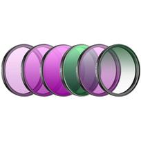 Sunnylife Filtru rinkinys, skirtas DJI Action 6 OA6-FI109, ND8/16/32/64, CPL, Black Mist 1/4, optinis stiklas