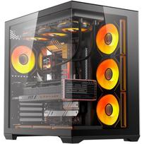 DarkFlash C280 kompiuterio korpusas C280 BLK +7F, juodas, 7 ventiliatoriai, 120mm, E-ATX/ATX/M-ATX/ITX, 420mm GPU, 155mm CPU