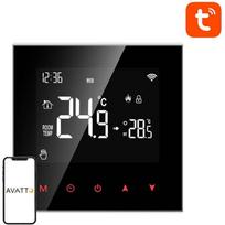 Avatto WT100 išmanusis termostatas WT100-WH-3A, LCD, Wi-Fi, 3A, AC 95-220V, 5-60°C, TUYA, balso valdymas