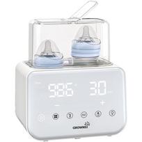 Grownsy W3-1 dvigubas buteliukų šildytuvas, 2x400ml, 280W, 220-240V, garų sterilizacija, 24h temperatūros palaikymas