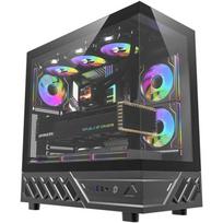 DarkFlash DS950 BLK +6F, kompiuterio korpusas, ATX/M-ATX/ITX, 6 ventiliatoriai, 9 ventiliatoriai maks., 400mm GPU, 180mm CPU
