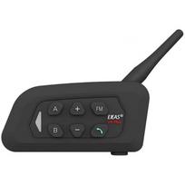 EJEAS V4 Plus motociklo interkomas, 4 vartotojai, Bluetooth 5.1, 1500m, 750mAh, 18h, IP65, CVC, FM 76-108MHz