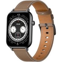 COLMI C28 išmanusis laikrodis, C28-brown leather, 1.93 colio AMOLED, 368x448 px, Bluetooth 5.3, 230 mAh, 1ATM, IP6X