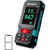 Mileseey S7Mil lazerinis nuotolio matuoklis, 0.2–100m, ±2mm, 16 režimų, IP65, Bluetooth, 2.4" IPS, 30 įrašų