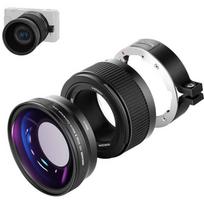 Neewer plata kampo ir makro objektyvas, skirtas Sony ZV1, B0BJTW6FNX, 18mm, 10x, bajoneto tvirtinimas, CNC aliuminis