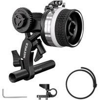 NEEWER PG001 Mini Follow Focus, 320g, 15mm strypas, A/B ribotuvai, 360° sukimasis, 138° pakreipimas, 114mm krumpliaratis