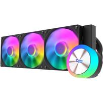 Darkflash DG360 Black, 360mm AIO skysčio aušintuvas CPU, 3x120mm, 81.5 CFM, 2.3 mmH₂O, 600-1800 RPM, PWM, ARGB, AM5/AM4