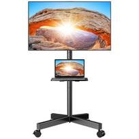 Perlegear PGTVMC06 TV laikiklis, 23–60", 45kg, VESA 100x100–400x400mm, 4 ratukai su stabdžiais, pakreipimas -10°–5°