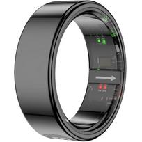 Colmi R12 išmanusis žiedas, 18,3mm, 8 dydis, juodas, 1ATM, Bluetooth 5.0, 5d veikimas, sveikatos stebėjimas, gestų valdymas