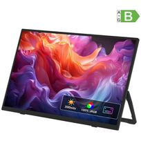 ZEUSLAP ZP156 15.6" nešiojamas monitorius, 1920×1080, 16:9, 300 cd/m², 1000:1, 60 Hz, 4 ms, USB-C, mini HDMI, 3.5 mm audio, VESA