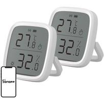 Sonoff SNZB-02D temperatūros ir drėgmės jutiklis, 2 vnt., Zigbee 3.0, CR2450, ±0.2°C, 5s atnaujinimas, programėlė