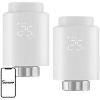 SONOFF TRVZB 2Pack termostatinė galvutė, ZigBee, 2 vnt., 100–240V, 10A, 2400W, vaikų užraktas, atidaryto lango aptikimas