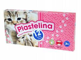 Plastelino rinkinys Astra, 12 spalvų, katytės