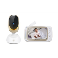 Motorola | Wi-Fi Video Baby Monitor with Mood Light | VM85 CONNECT 5.0" | White/Gold|505537471005