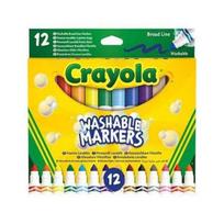 Flomasteriai Crayola Ultra-Clean Washable Maxi Tip, 12 spalv.