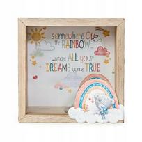 Medinė taupyklė "rainbow Dreams" - stilinga dovana vaikams